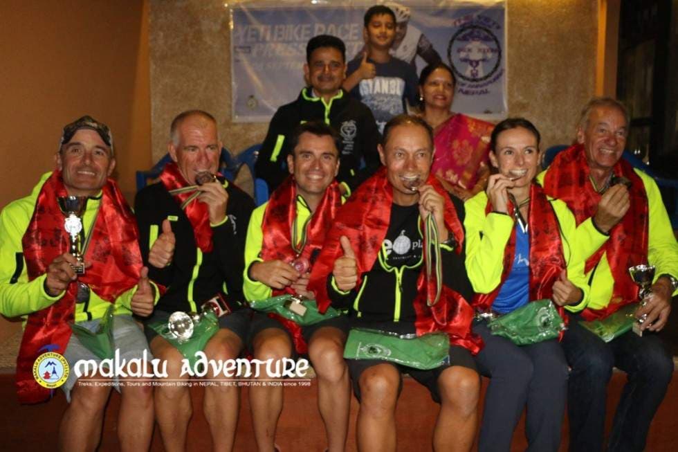 Foreigners take part in Yeti Bike Race