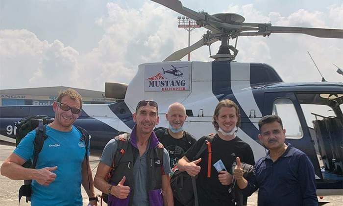 Heading for Baruntse Climbing Expedition
