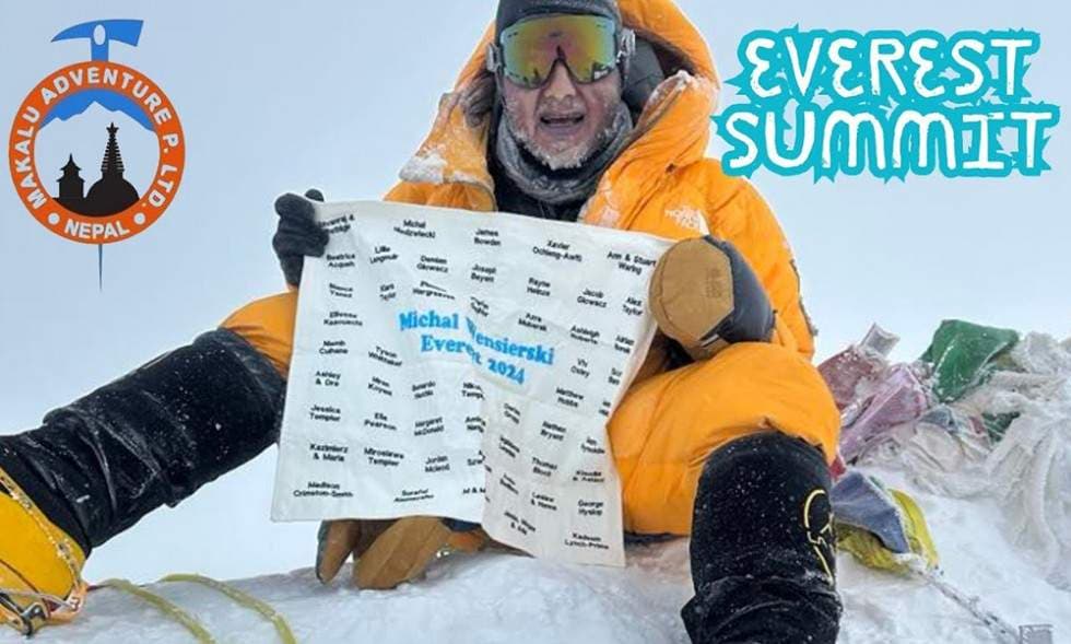 Michal Ryszard Wensierski reached the top of Mount Everest