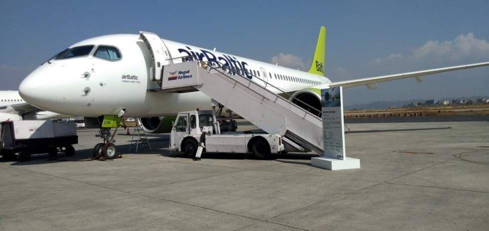 World tour: Airbus A220 makes maiden landing in Nepal