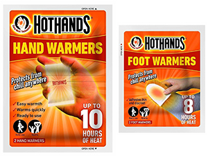 Hand Warmers and Toe Warmers for high altitude mountain climbers