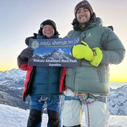 Timothy Wilson and Harrison Pinkston. climbed Mera Peak