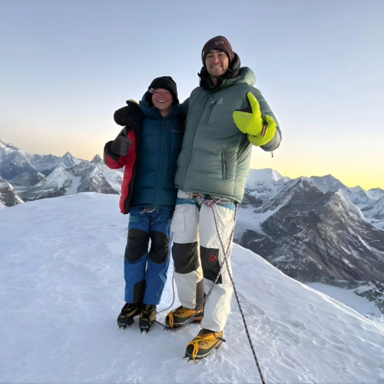 Timothy Wilson and Harrison Pinkston. climbed Mera Peak