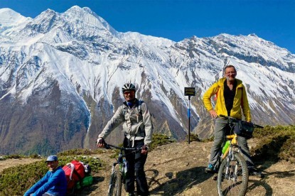 Biking in the Himalayas of Annapurna Circuit