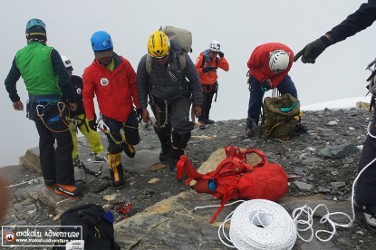 Fixing Ropes during Mt. Cho Oyu Expedition