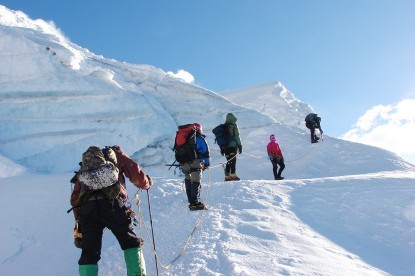 Summitting Island Peak