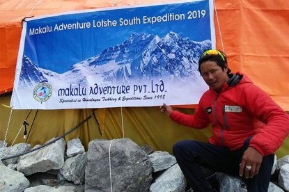  Lhotse South face Expedition organized by Makalu Adventure