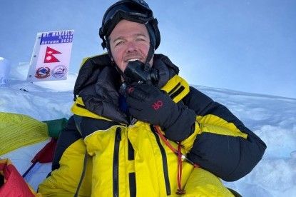 Akkei Rahaman from the UK has successfully summited Mount Manaslu