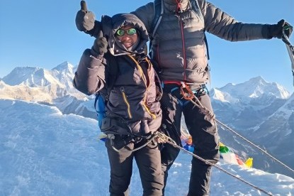 At the Summit of Mera Peak