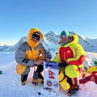British-Bangladeshi mountaineer Akkei Rahaman climbed Ama Dablam (6812 m) 