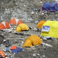 Advanced Base Camp during Cho Oyu Expedition