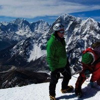 Dave Fisher at Lobuche Peak | Makalu Adventure