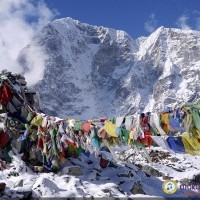Prayer flags at Everest Base Camp
